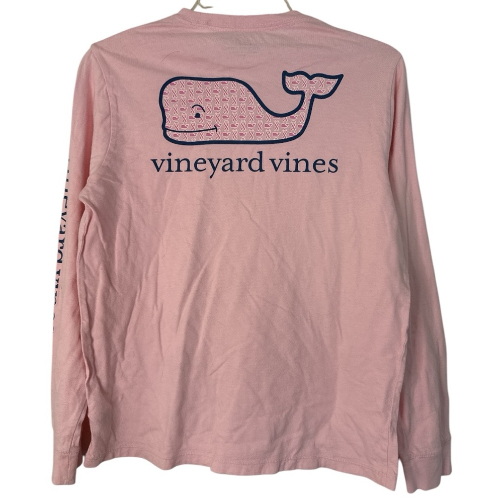 Vineyard Vines breast cancer awareness tee youth L EUC F-30 - Picture 4 of 6
